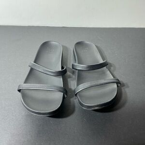 Black Slide Sandals